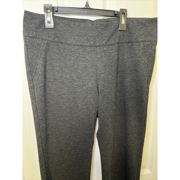 CAbi Rave Ponte Knit Dress Pants Size 8 Charcoal Gray Bootcut Stretch 542R - Picture 2 of 10